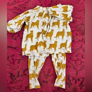 Milkbarn Kids Set with leopards
